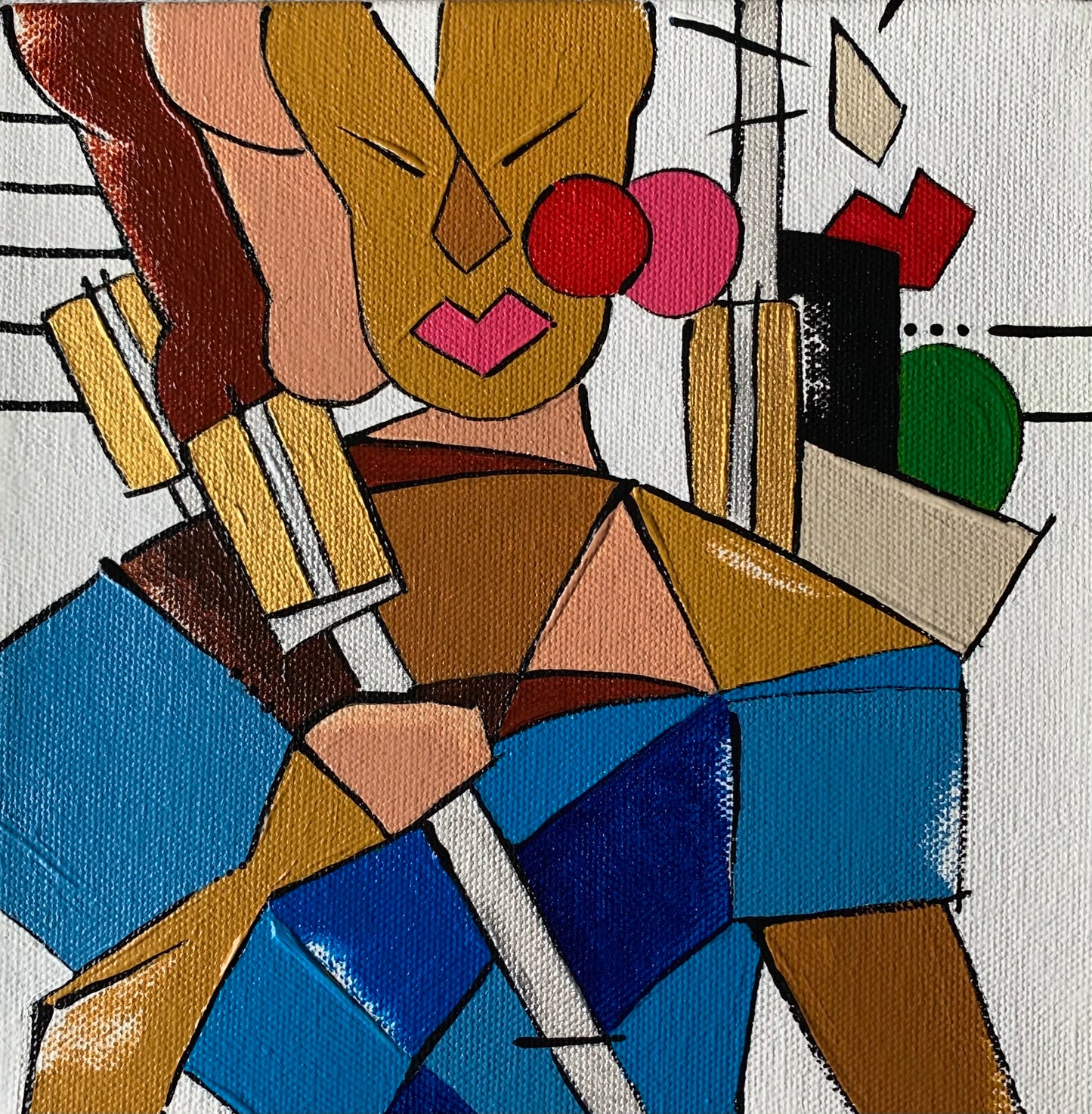 Bits 'n Pieces on Canvas Series | Jazz Singer
